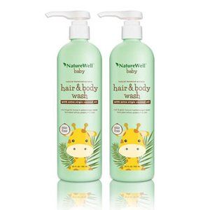 (DOUBLE-PACK) Nature Well Baby 2-in-1 No Tears Hair and Body Wash - Coconut